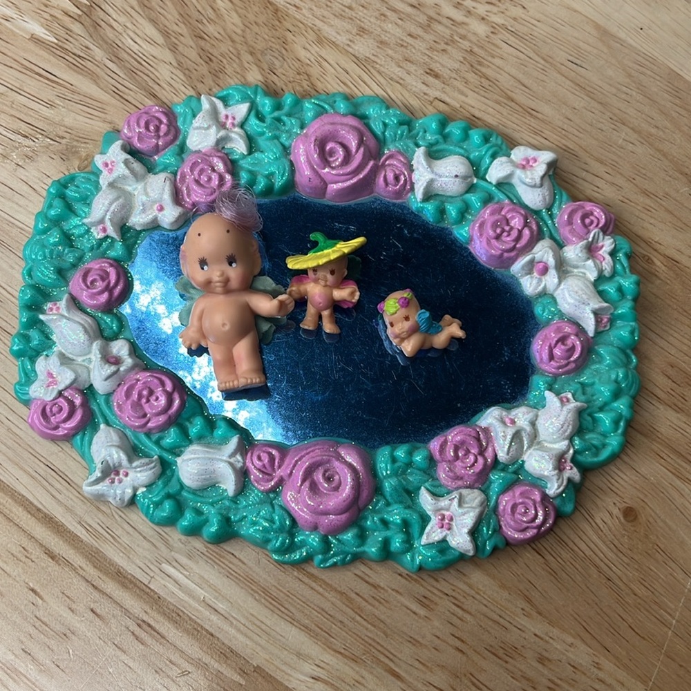Vintage Fairy Winkles Magic Mirror Swan Kenner 1993 Play Set - Picture 11 of 11